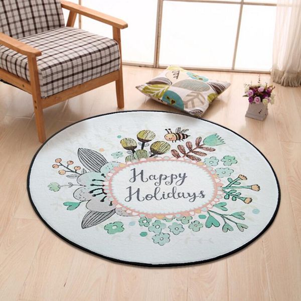 Cartoon Animal Kids Room Play Tents Carpet Owl Cat Baby Bedroom