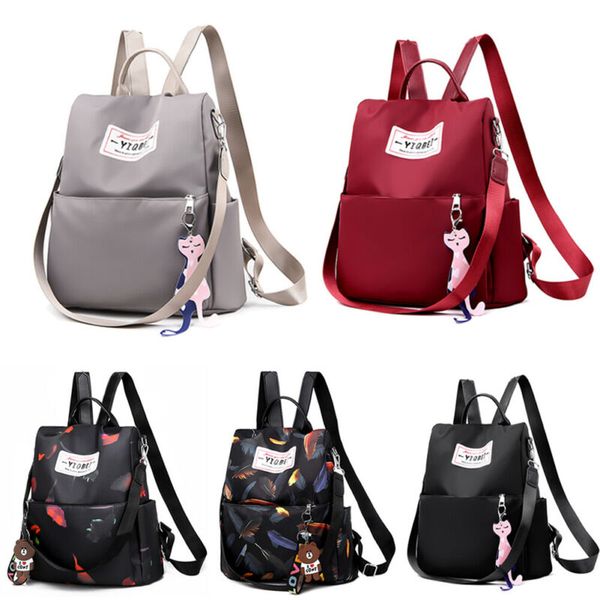

2019 new women anti-theft oxford school backpack travel waterproof satchel shoulder bag
