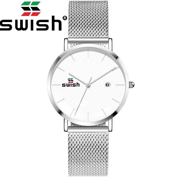 

2020 women watches waterproof watches for lady stylish silver wristwatch with gift package, Slivery;brown