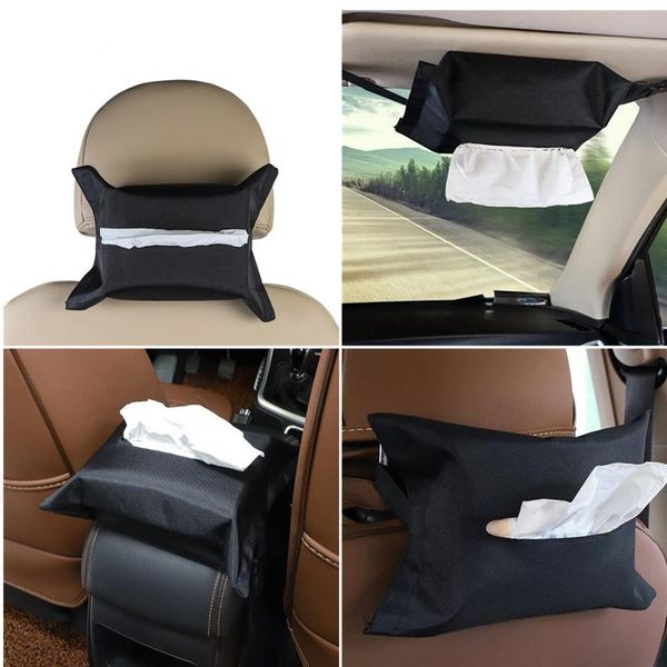 

car sun visor tissue box covers armrest box tissue storage holder car towel napkin paper bag auto seat towel storage hanging bag