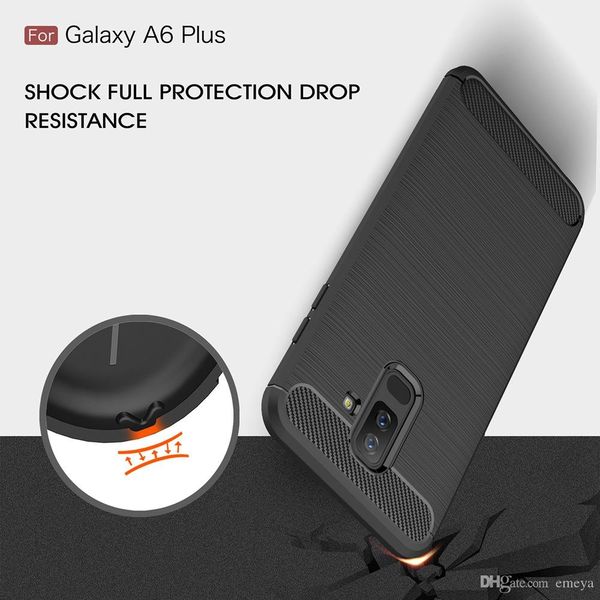 

phone case for samsung note 8 9 10 s8 s9 s10 plus a8s j3 a6 a7 a8 a9 a8s a6s j7 j4 j6 carbon fiber soft tpu silicone brushed back cover