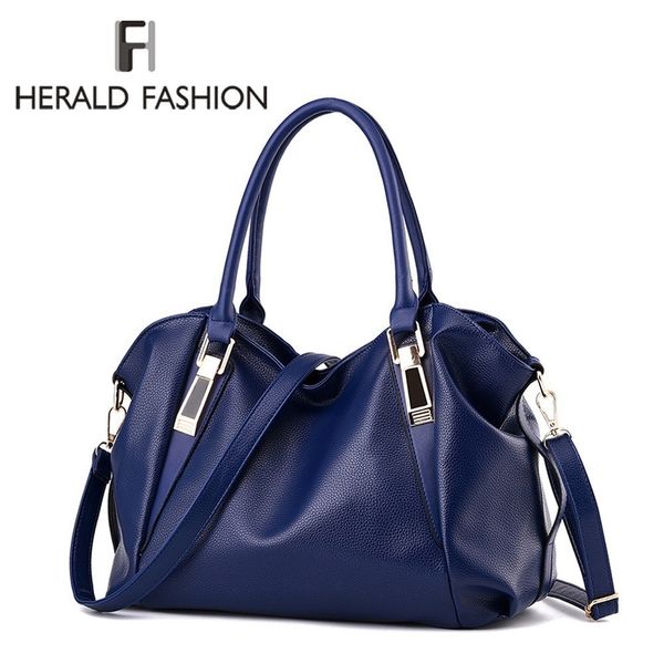 

herald fashion women's handbags quality female hobos single shoulder bags vintage solid multi-pocket ladies totes bolsas sac mx190726