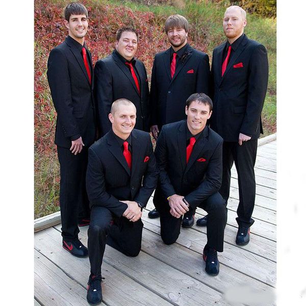 

fashionable one button groom tuxedos two piece peaked lapel mens suit custom made slim fit prom suit for wedding, Black;gray