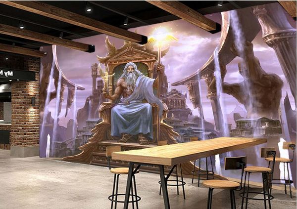 3d Wallpaper On The Wall Custom Photo Western Greek Mythology