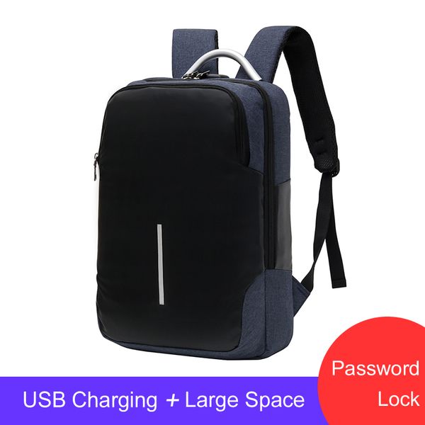 

anti-theft usb charging backpack 15.6 notebook backpack city design men lapbackpacks male mochila waterproof multifunctional backpack