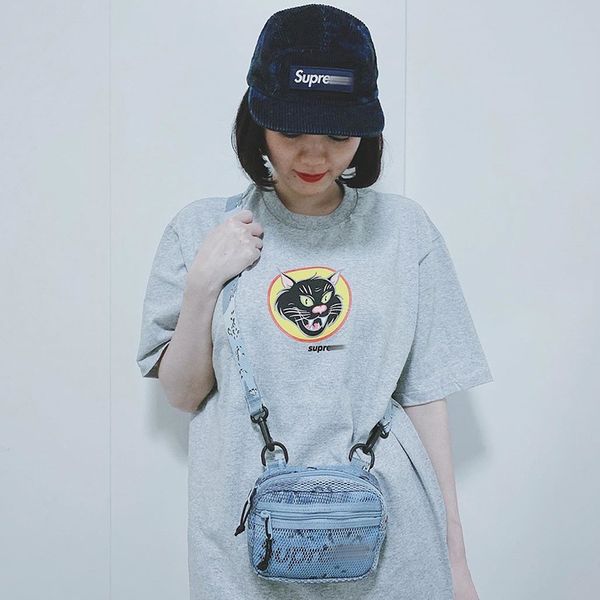 

tide brand designer men tested black cat tee cartoon black cat printed beauty bf wind loose short-sleeved womens t-shirt mens bottoming shir, White;black