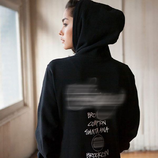 

mens designer popular brand world tour hood classic world tour plus velvet loose hooded sweater female couple hoodie male, Black