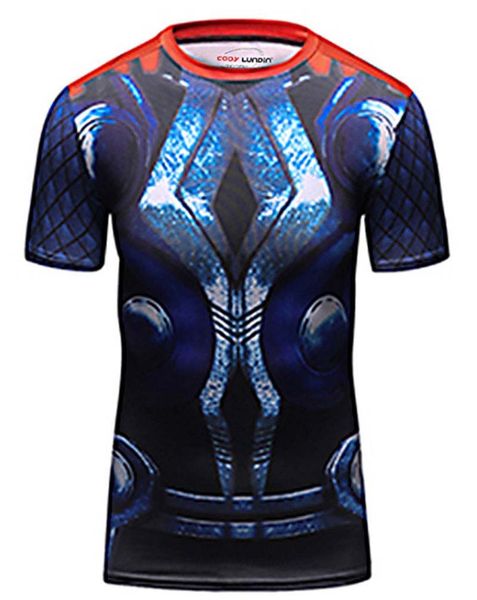 

new men sport t shirt yoga gym fitness compression short sleeve bodybuilding tights male quick drying shirt ing, White;black