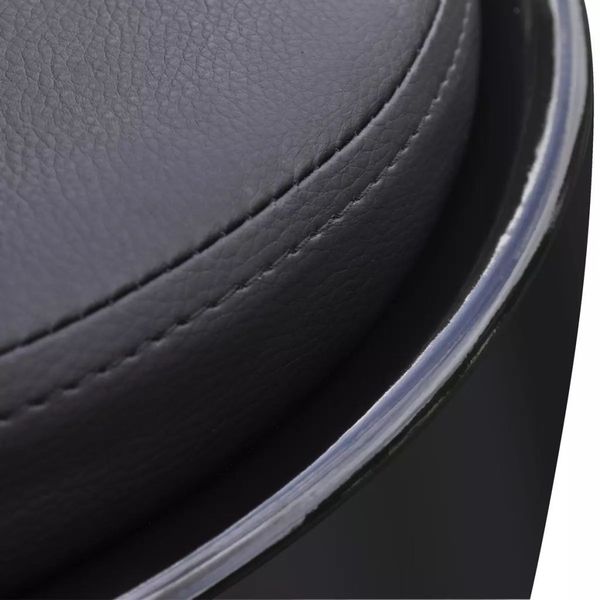 

abs black round stool with removable seat black patio benches
