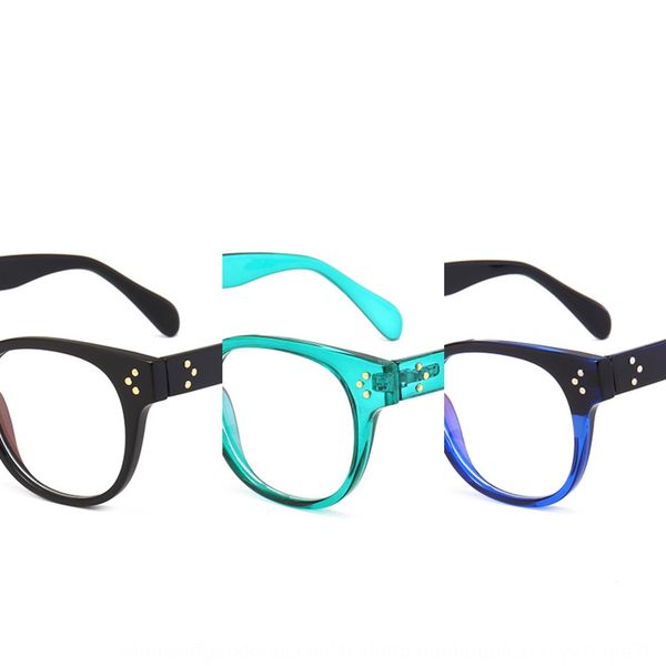 

student style square frame glasses frame rice order casual exquisite fashionable men's and women's plain glasses, Silver