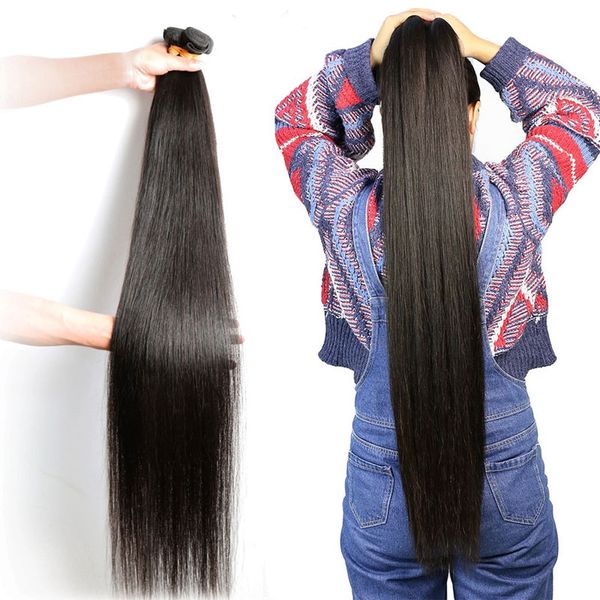 32 40 Inch Long Straight Brazilian Hair Weave Bundles Best