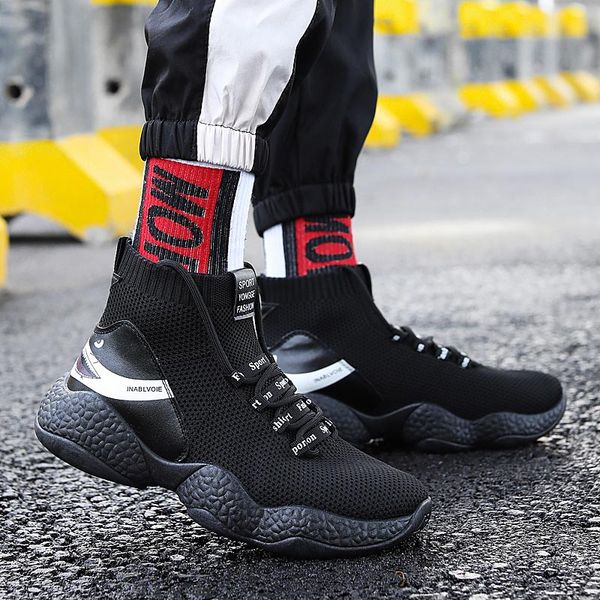 

high socks in sharks men's running shoes sneakers men's sports shoes sport men black basket race arena walking fitness a-370