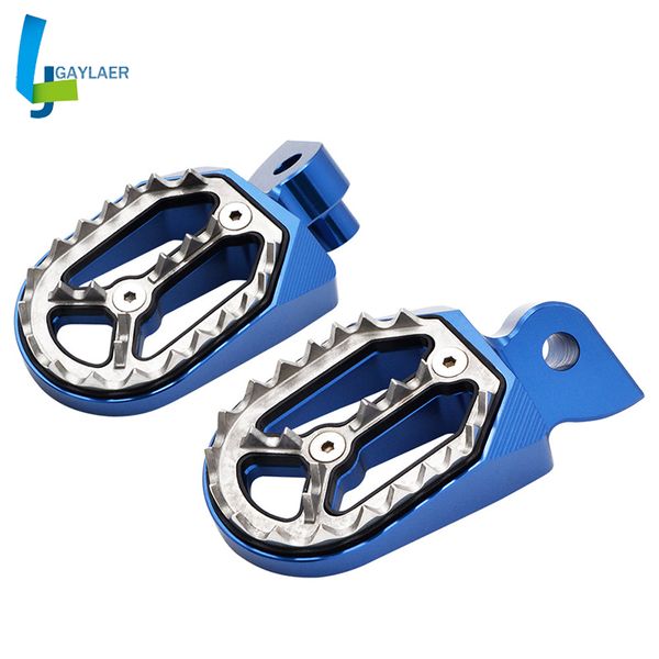 

pit dirt bike motorcross cnc anti-slip foot peg rest for yamaha yz85 125 250 yz wr250f 1999-2015 yz450f 2004-216