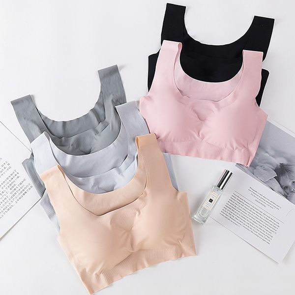 

women's 'sports bra high stretch breathable sleep bra gathered without trace shockproof vest yoga fitness underwear 2020 new, White;black