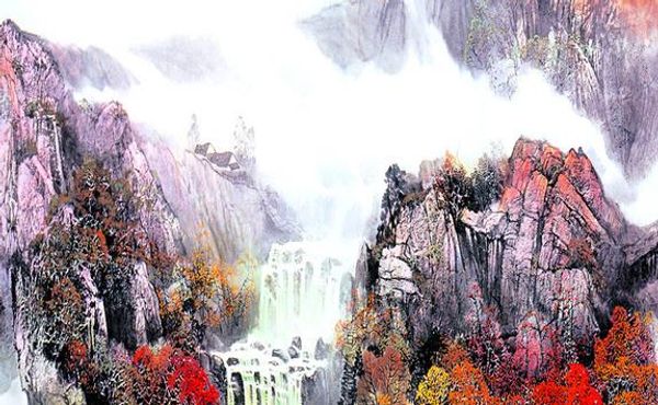 

atmospheric landscape chinese paintings have a long history of chinese tv background wall
