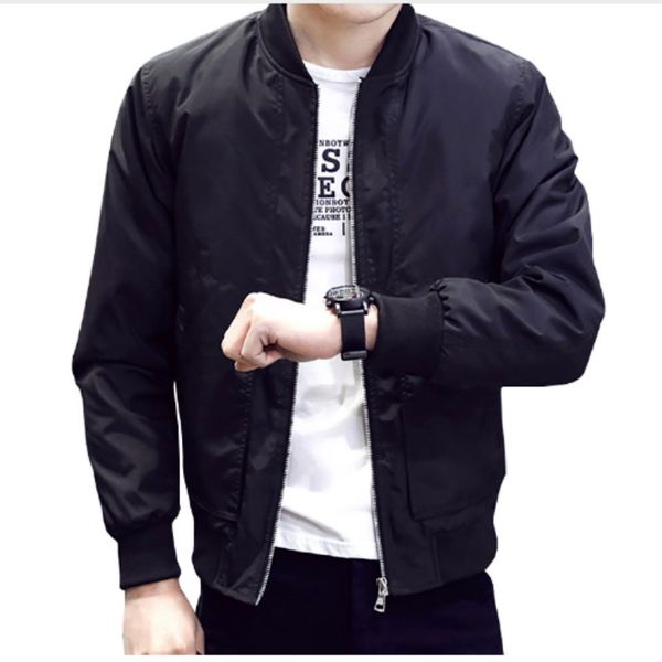 

drop shipping 2019 new autumn slim fit men bomber jacket thin pilot outwear amry coat s-3xl axp176, Black;brown