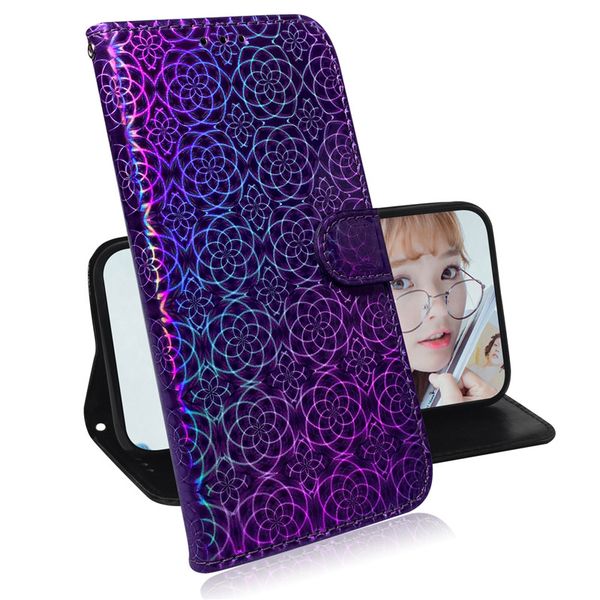 

dazzle colourful pu leather case for samsung galaxy a70/a80/a90/a10e/a2 core/a20e filp cover stand wallet with card slot fashion
