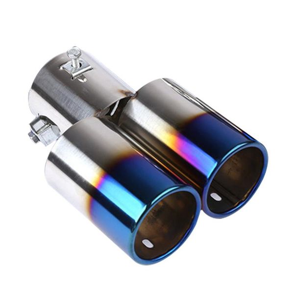 

car exhaust muffler tip round stainless steel pipe chrome exhaust tail muffler tip pipe universal