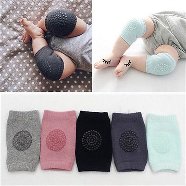 

wholesale 1 pair/ set baby knee pad kids safety crawling elbow cushion infant toddlers baby leg warmer knee support protector baby kneecap