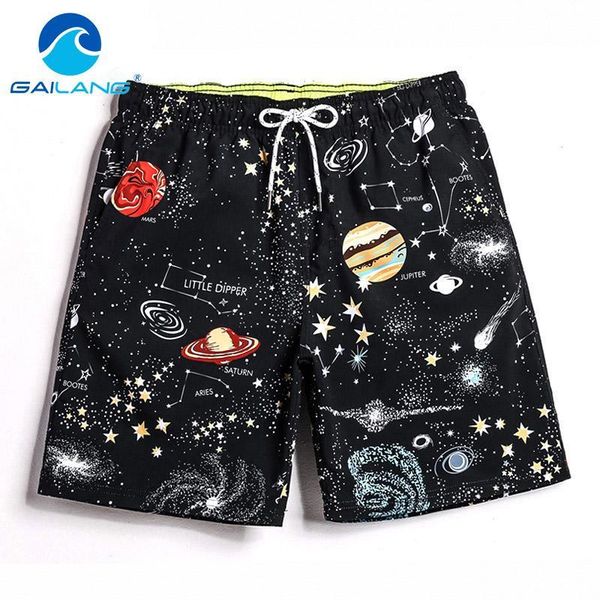 

gailang brand mens beach shorts board boxer shorts trunks casual men's swimwear swimsuits bermuda short bottoms big plus, White;black