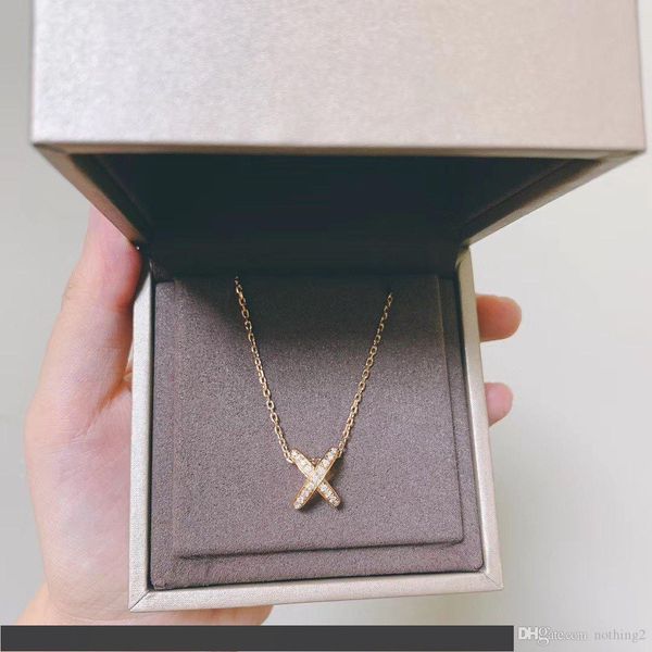 

woman luxury necklace s925 silver cross necklace diamond women liens love gift ing