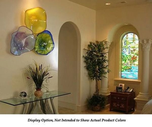 Hand blown glass wall lights