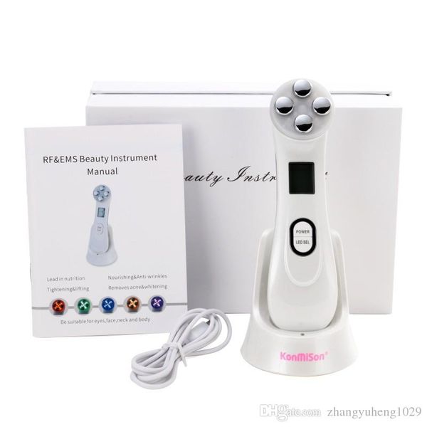 

facial mesotherapy electroporation rf radio frequency led pn device face lifting tighten wrinkle removal skin care massager