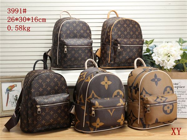 

2019 women design backpacks luxury purses classic style m41561 travel bags genuine leather double zipper bookbags different size