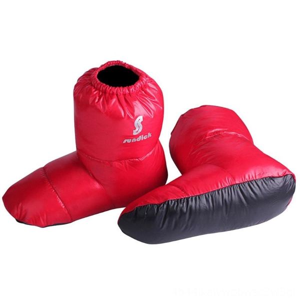 

waterproof duck down booties sleeping bag wear athletic & outdoor apparel slippers ultralight soft socks outdoor camping hiking sportswear a, Blue;black
