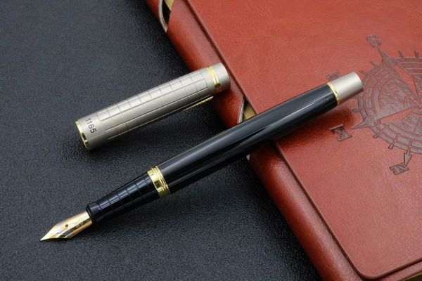 

wings black pen new 0.5mm metal pen golden fountain