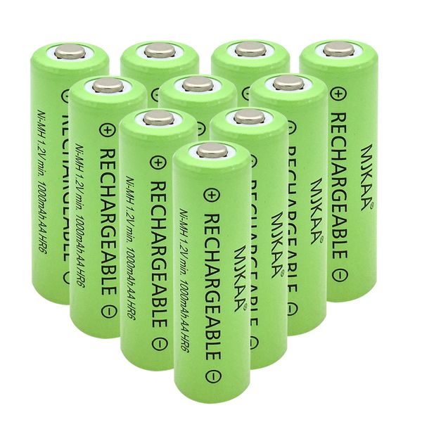 

заводская цена 50pcs лоте aa 1.2v 1000mah аккумуляторная батарея используется для заборов под стенами солнечного света, машинки беспроводная