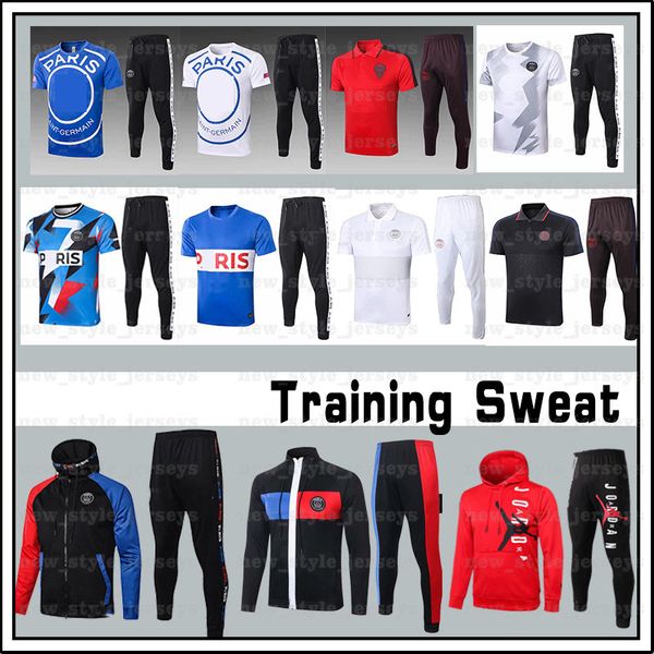 

mbappé 2020 psg men soccer sets paris camiseta de futebol tracksuits di maria training sweat maillot de football jersey sweat shirt