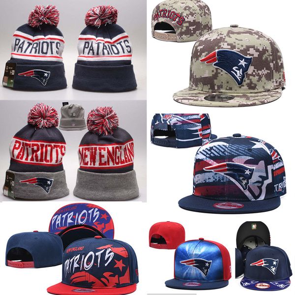 

new winter beanies adjustable hats embroidery 100th england hip hop snapbacks knit mens women patriot outdoor sports skull caps, Black;white