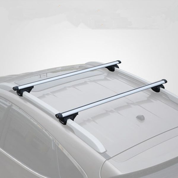 

carsun 1x universal roof rack aluminum luggage box roof cross bar rail box luggage boat carrier 110-135cm car rack