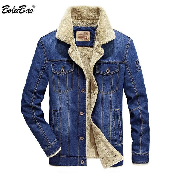 

men denim jacket coat men fashion brand winter warm thick denim jacket for male classic denim jackets outerwear, Black;brown