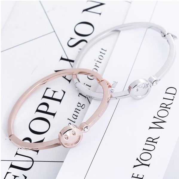 

европейская и американская личность яркое лицо браслет корейская версия темперамент мужской и женский пара студент браслет, Golden;silver