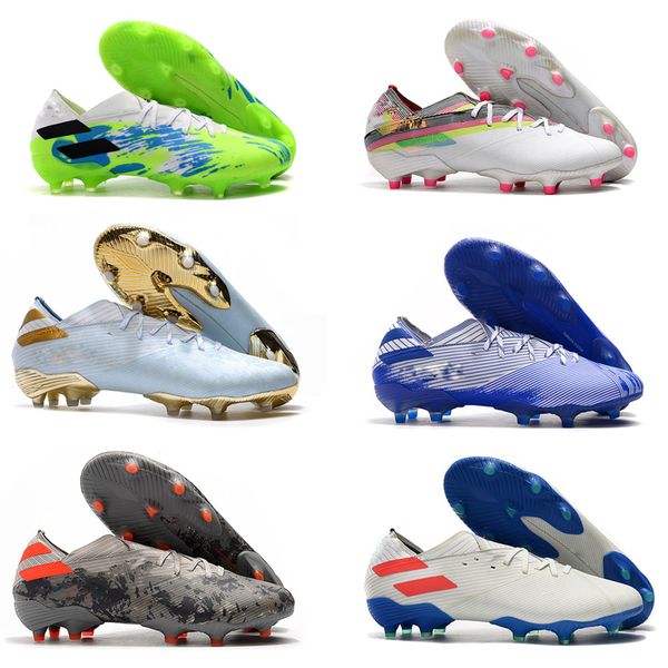 

20220 mens soccer shoes nemeziz 19.1 fg soccer cleats messi football boots tacos de futbol size39-45