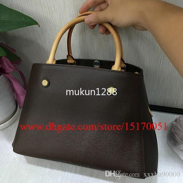 

Leather tamping women hand bag famou de igner pur e lady houlder bag 41056 41055