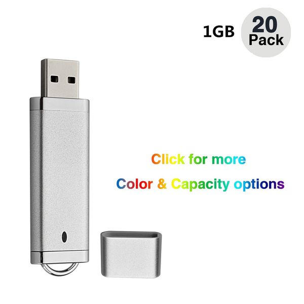 

20 Упак. Серебряная Зажигалка Модель 64MB-32GB USB 2.0 Флэш-накопители Флэш-ручки Диски Memo