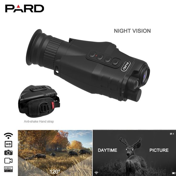 

Pard NV019 Монокуляр ночного видения 1080P Ночная охота на открытом воздухе портативная камера 1x-18x Zoom 371 г Самый легкий охотничий прибор наблюдения 400 м ИК