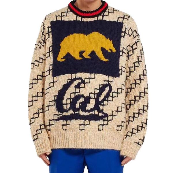 

duyou 2019 new autumn winter sweater men pullover animal pattern knitted sweater male casual fashion high quality, White;black