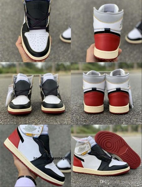 

release union x 1 high og nrg white varsity red wolf grey black for men basketball shoes bv1300-106 with box