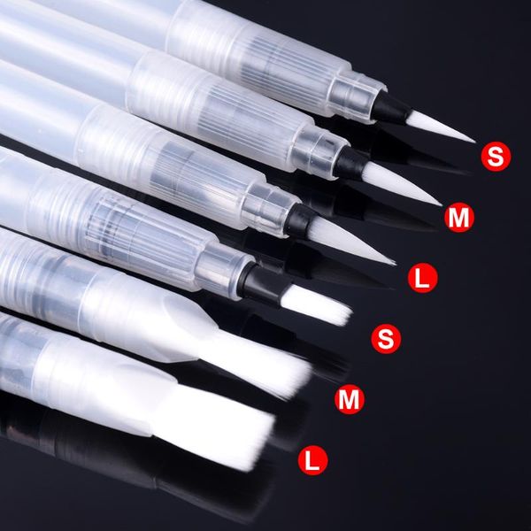 

6 pcs portable paint brush water color brush pencil soft watercolor pen for beginner painting drawing art supplies