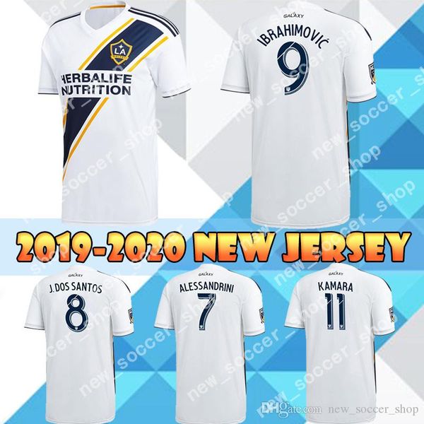 

2019 LA Galaxy Jersey 9 Zlatan IBRAHIMOVIC Soccer Jerseys 8 J. Dos Santos 10 Giovani 7 Alessandrini Los Angeles Galaxy Men Football Shirt