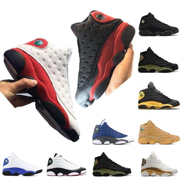 

with box 13s 13 men women basketball shoes air chicago gs hyper royal black cat bred brown jumpman j13 retro sneakers