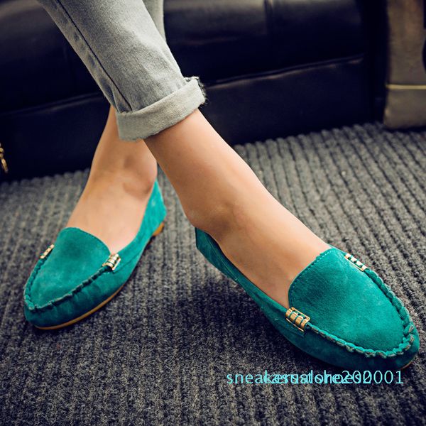 

плюс размер 35-44 женщины квартиры обувь 2018 мокасины цвета конфеты скольжения на плоских обувь балетки удобная женская обувь zapatos mujer, Black