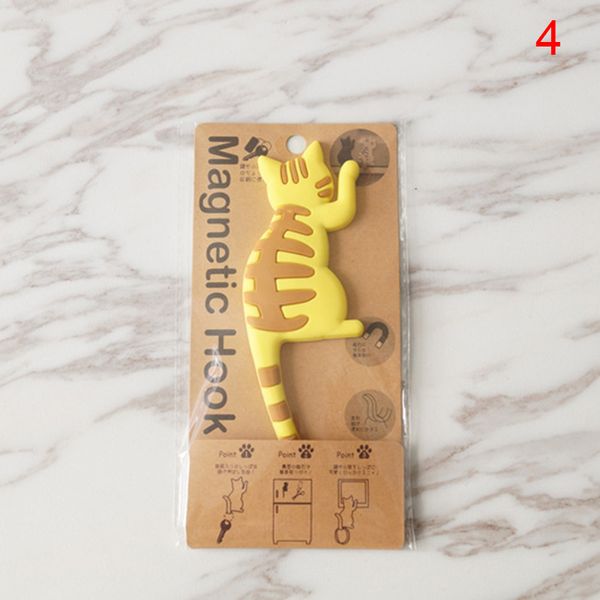 

dropshipping cat shape magnetic wall mount keys hook fridge magnet hanging hook door decor mdp66