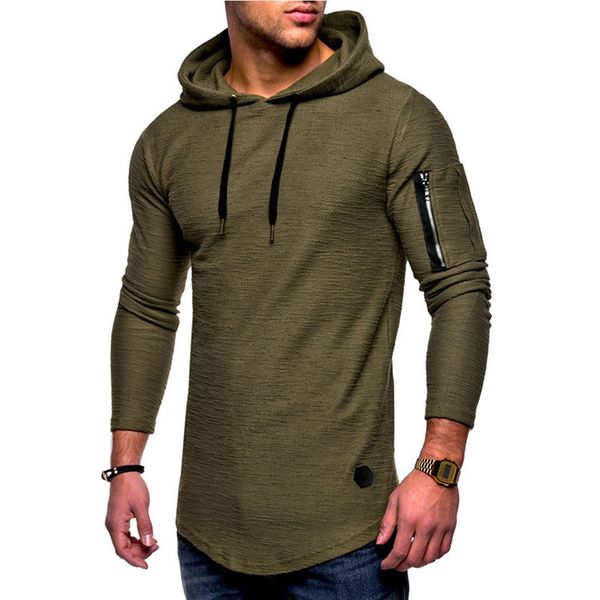 

2018 autumn mens hoodies plus size m-3xl men long sleeve solid pullovers hooded sweatshirt men hip hop streetwear sweat homme, Black
