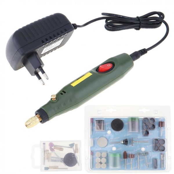 

dc12v 15w mini electric grinder grinding machine with 122pcs accessories and charging adapter for polishing drilling engraving