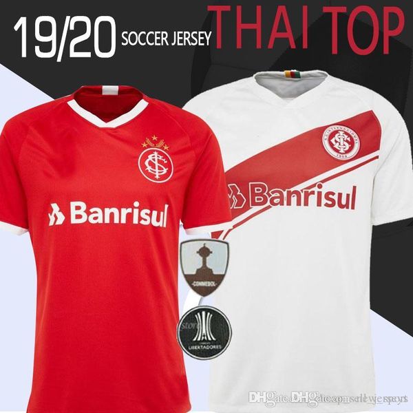 

thailand brazils club sport internacional soccer jersey home away 2019 2020 sc internacional football shirt n. lopez d.alessandro pottker, Black;yellow
